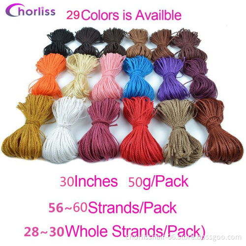 Wholesale 30'' Micro Straight Zizi Braids Synthetic Hair Crochet Braiding Hair Extensions Box Braids Curly Zizi Twists African